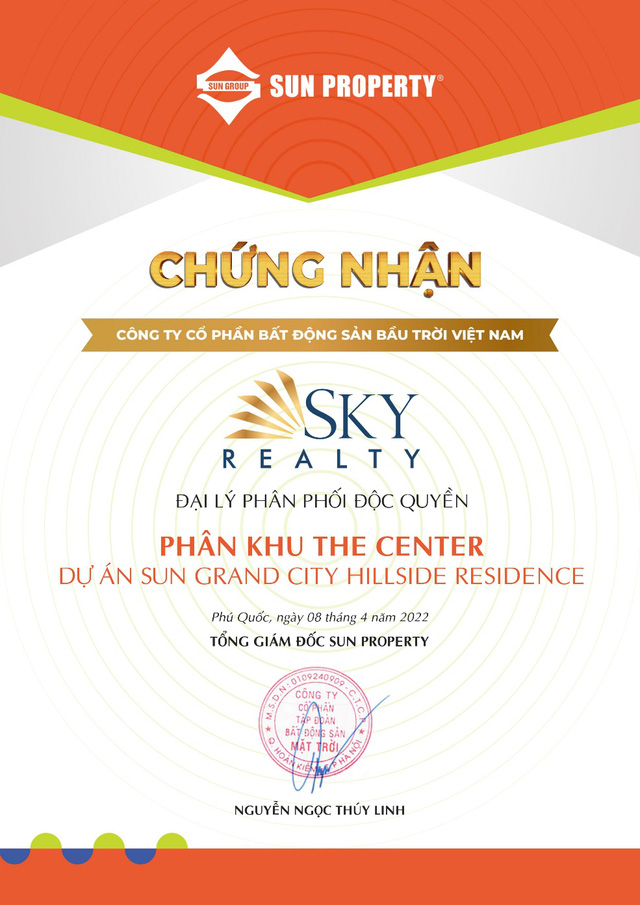 Sky Realty độc quyền phân phối The Center – Sun Grand City Hillside Residence - Ảnh 1.