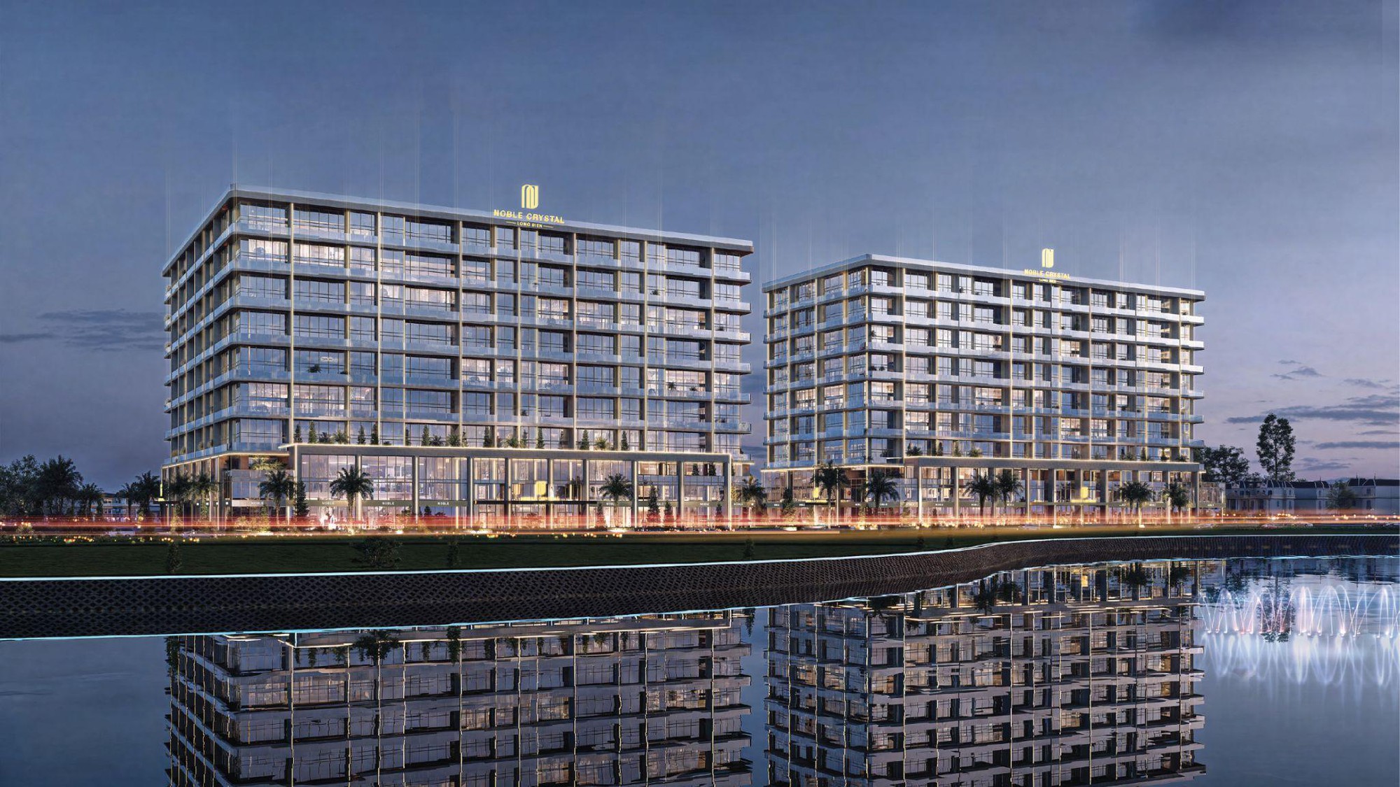 Noble Crystal Long Bien WorldHotels Residences gây ấn tượng với 100% sở hữu bể bơi và sân vườn riêng